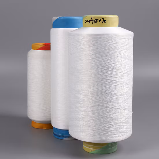 China Manufacturer Customization DTY Polyester Acy 150/48/40 Ddb Elastic Spandex Air Covered Socks Denim Fabric Knitting Machine Yarn