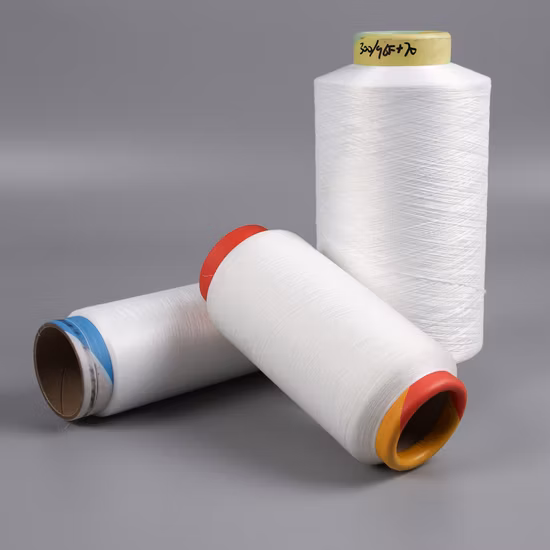 China Manufacturer Customization DTY Polyester Acy 150/48/40 Ddb Elastic Spandex Air Covered Socks Denim Fabric Knitting Machine Yarn